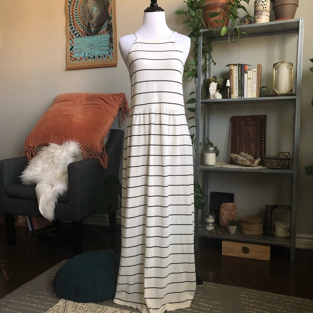 Lou & Grey High Neck Maxi Dress